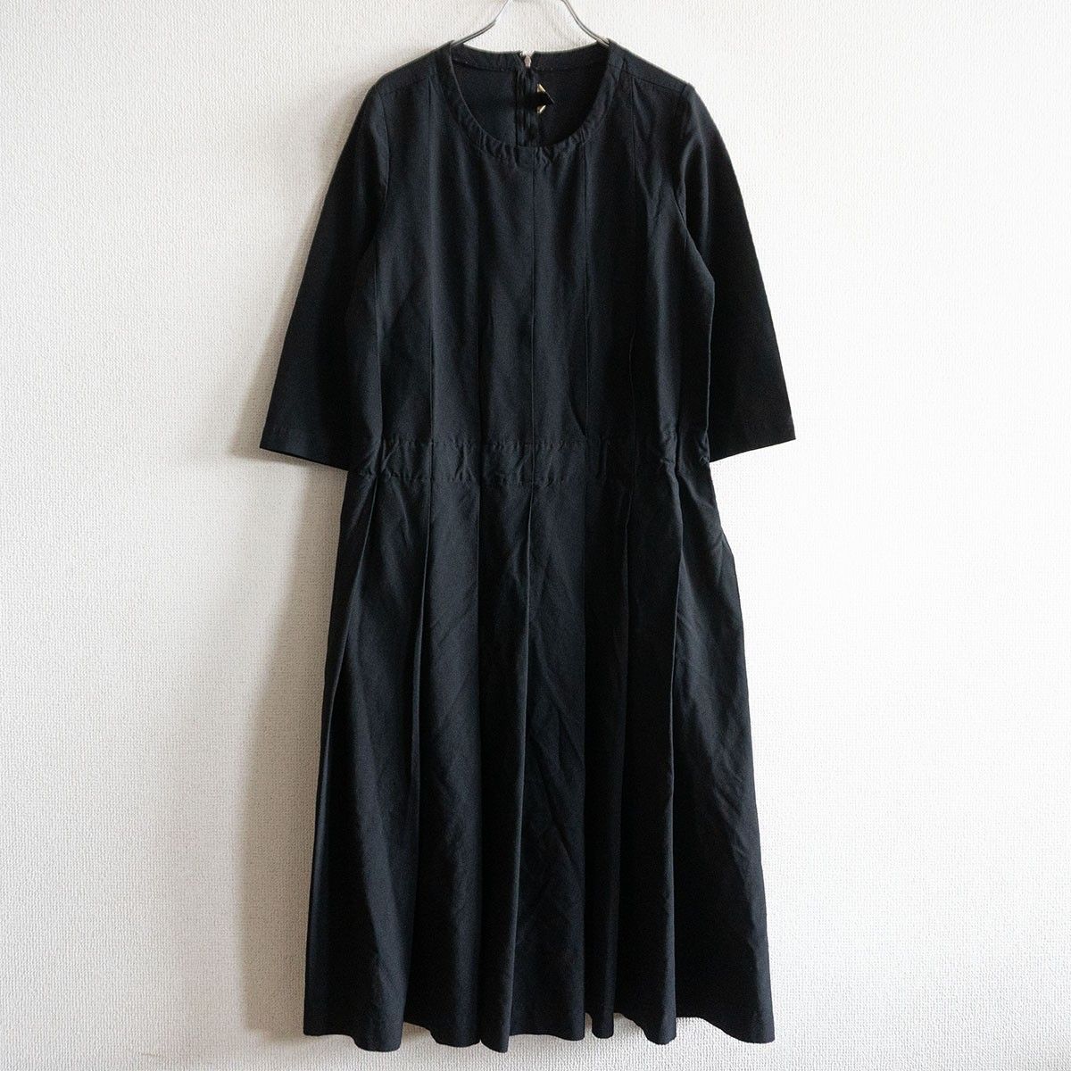 美品】COMME des GARCONS 【製品染め タック ワンピース】S ブラック 