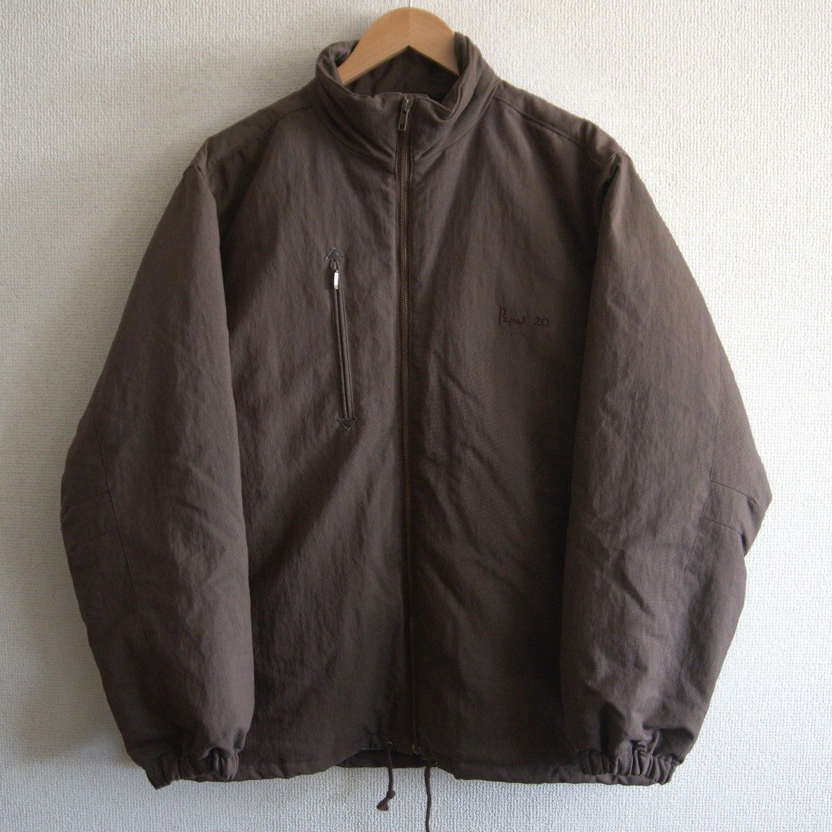 美品】 PAPAS 【裏地総柄プリント ダウンジャケット】M 48 パパス 