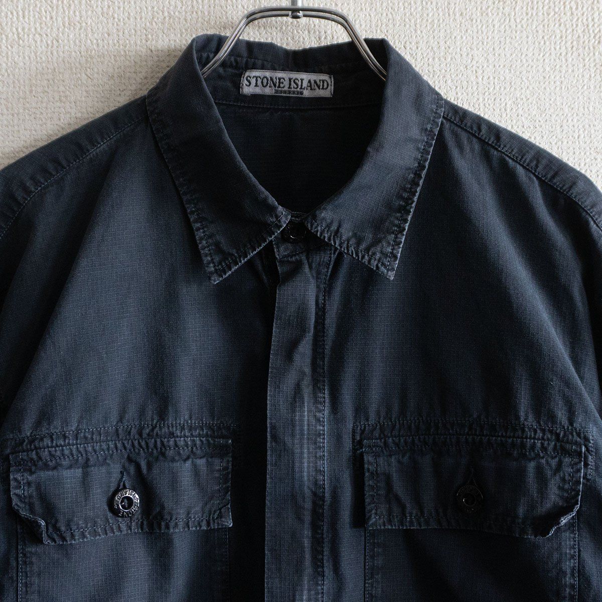 2011SS】STONE ISLAND【GARMENT DYED RIPSTOP OVER SHIRTS】XL