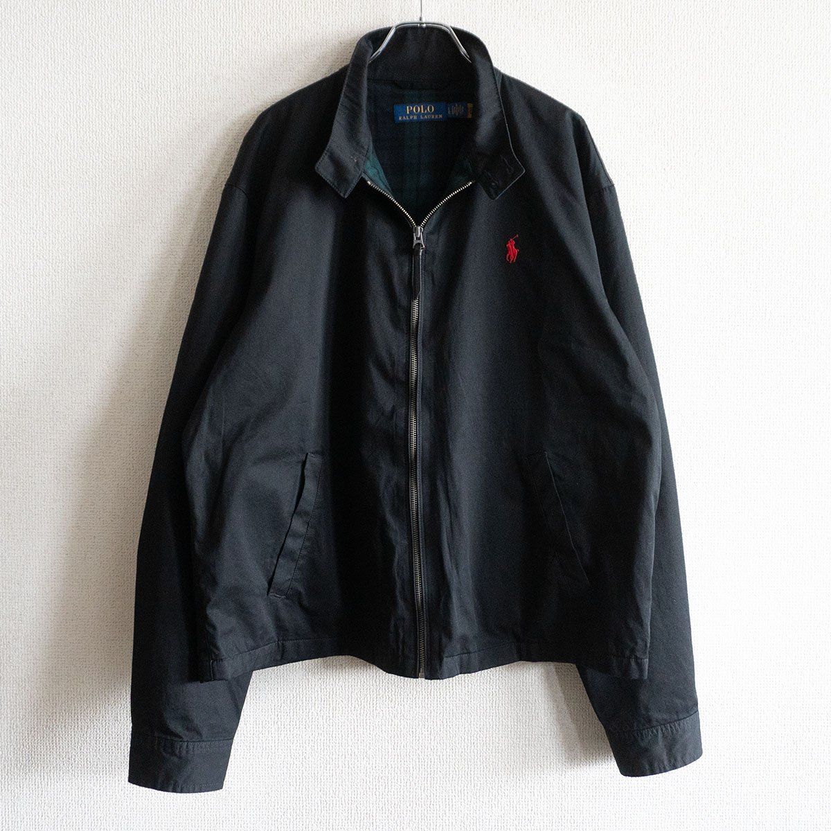 美品】POLO RALPH LAUREN 【スイングトップ ジャケット】L ブラック 