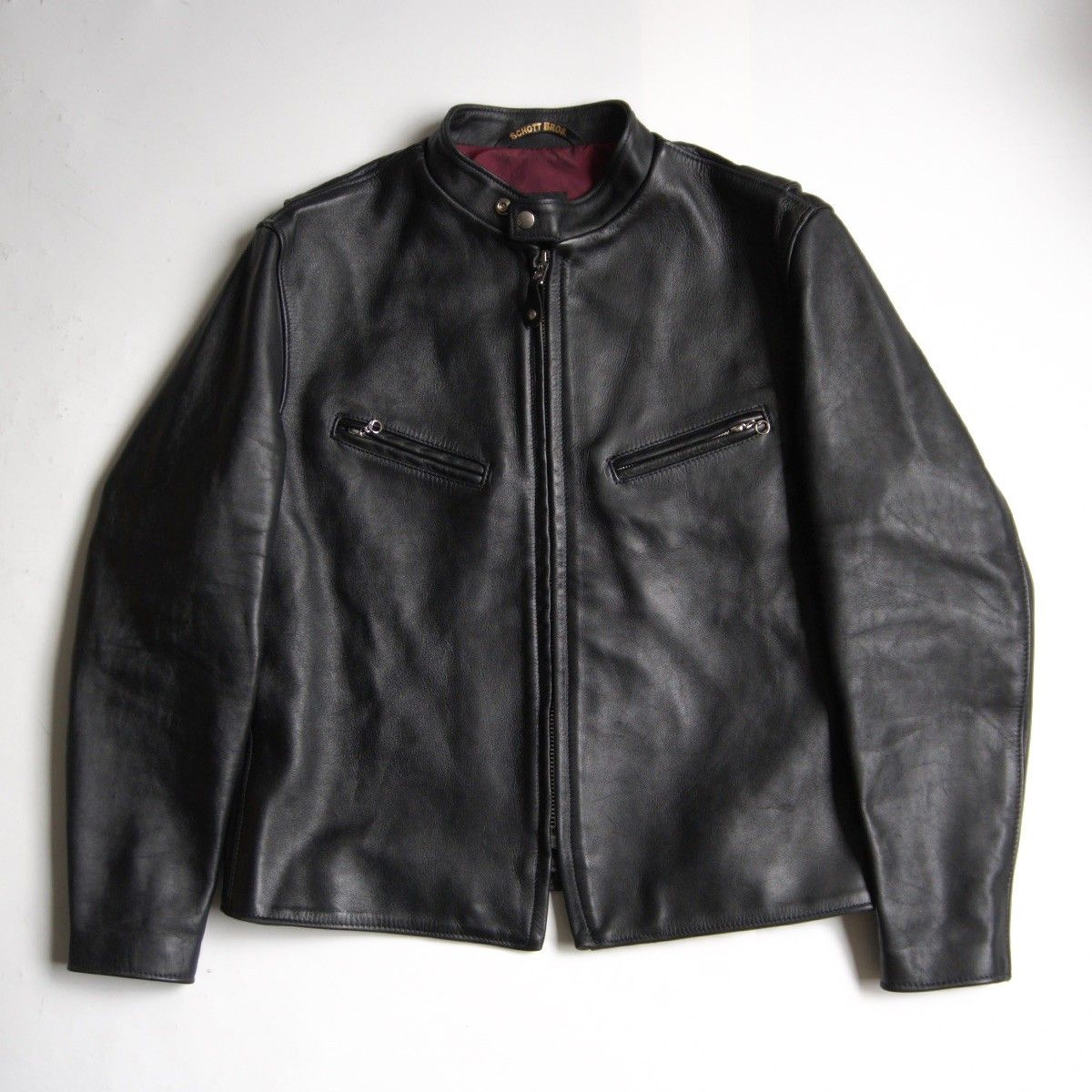 美品/ビッグサイズ】SCHOTT【641XX/シングルライダースジャケット】44