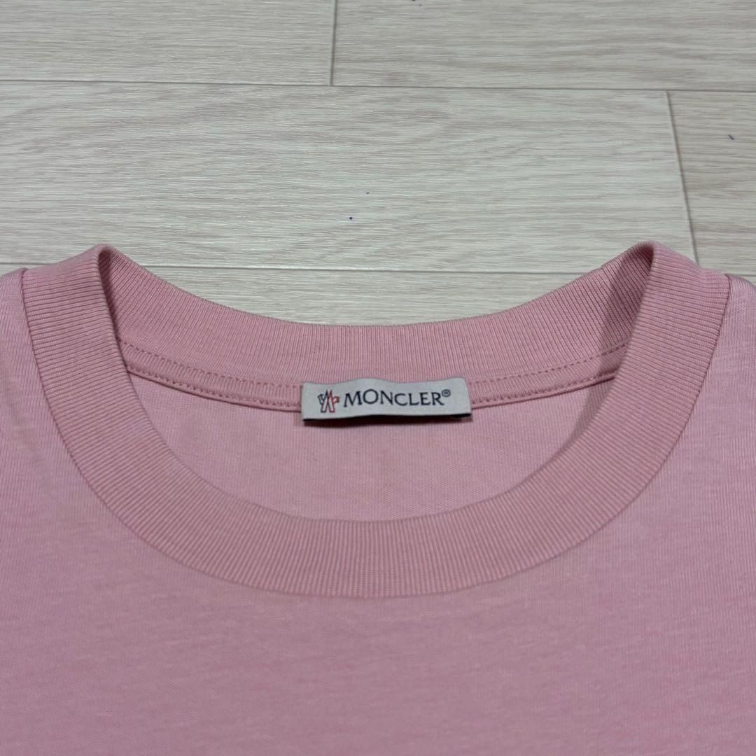 モンクレール プリントロゴ ピンク XS Tシャツ レディース5S168 - メルカリ