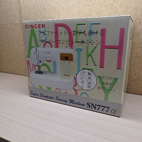 開封済み未使用品 SINGER シンガーミシン SN777α スーパー 