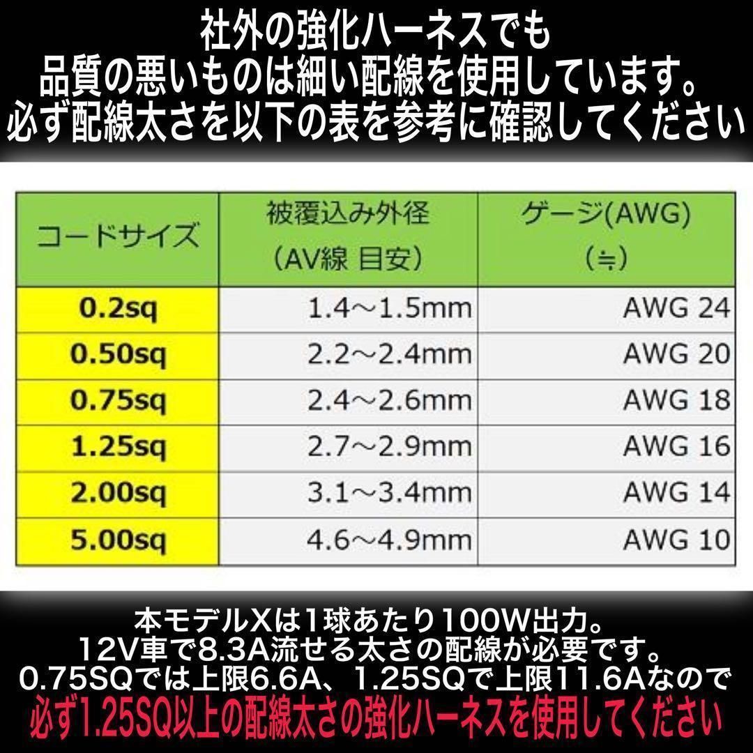 H4 LED バルブ MODEL-X 3000K イエロー 1球90w 実測180w超 ハイロー