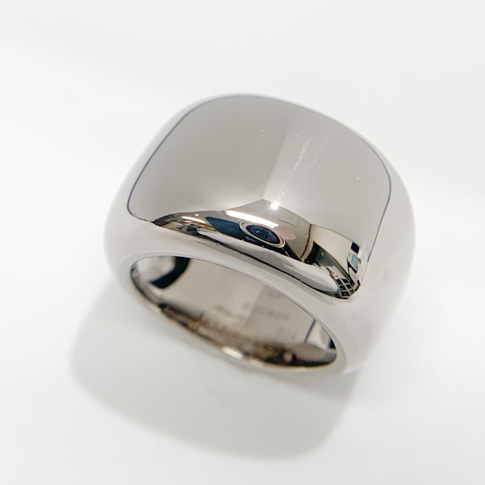 中古】CARTIER カルティエ ヌーベルバーグ リング 指輪 K18ホワイト 