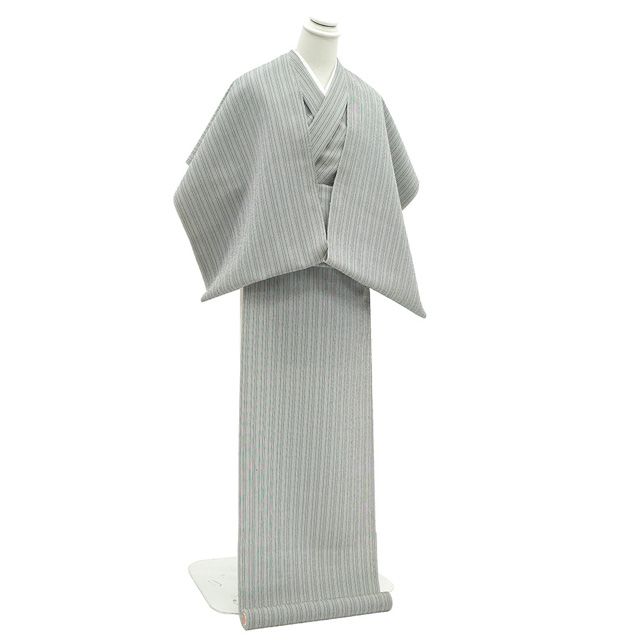 新古品】 御召 着物 着尺 反物 正絹 矢代仁 京都 享保5年創業 お召 先