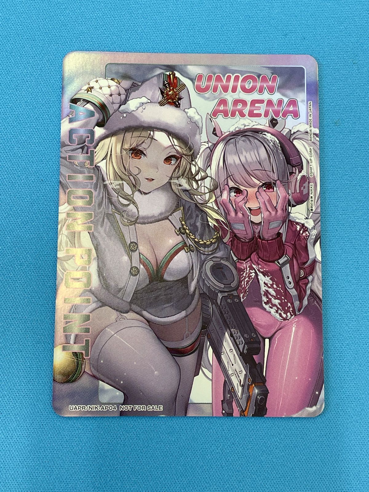 ユニオンアリーナ　ショップバトル優勝プロモ　nikke ニケ　アクションポイント ユニオンアリーナ ショップバトル優勝プロモ nikke ニケ アクション