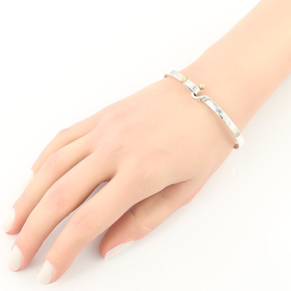 TIFFANY&Co. ティファニー バングル フック＆アイ シルバー 925 ティファニー ブレスレット フック&アイ バングル シルバー 925/K14YG