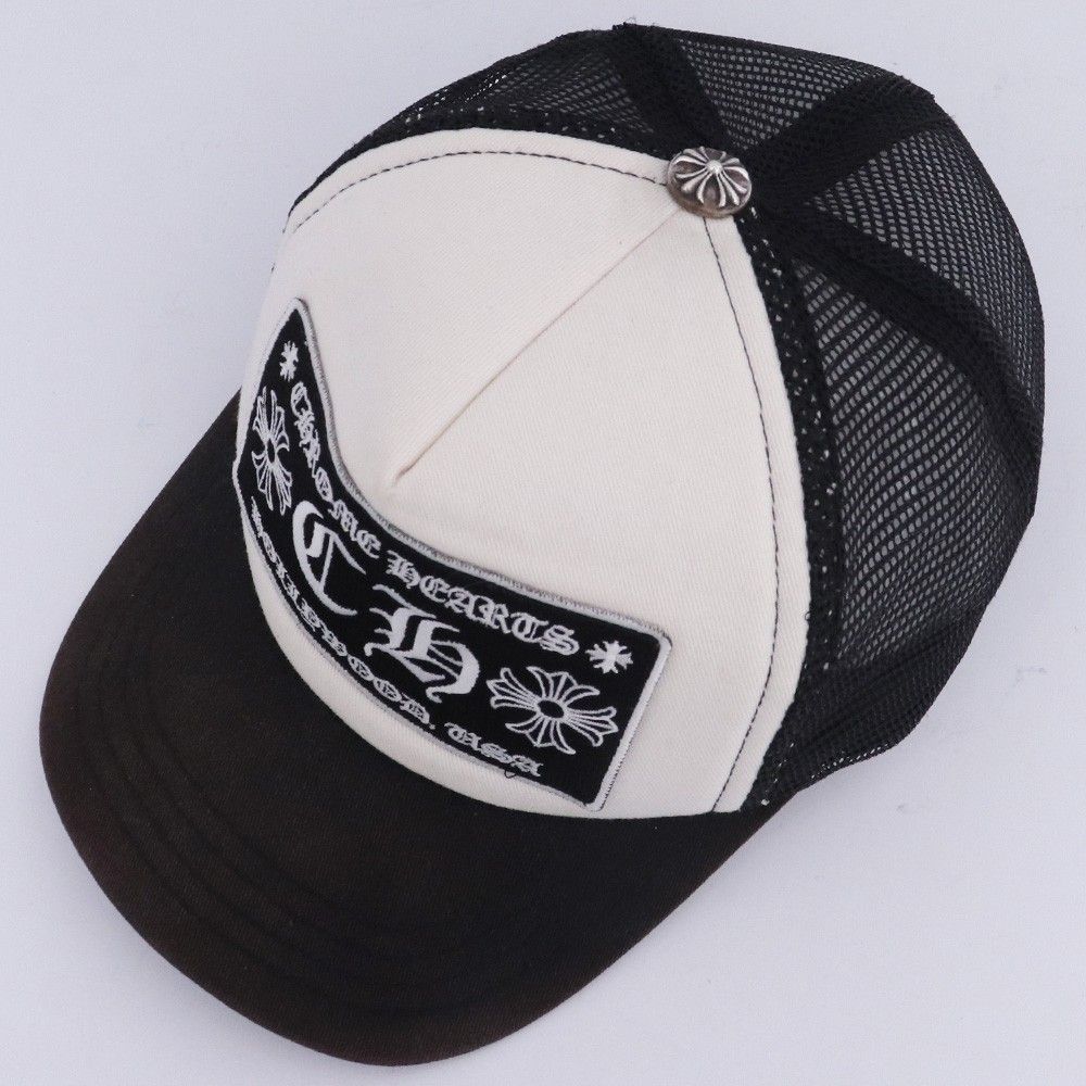 CHROME HEARTS CH トラッカーキャップ ブラック ホワイト CHROME HEARTS CH トラッカーキャップ USA ブラック ホワイト 【公式通販】