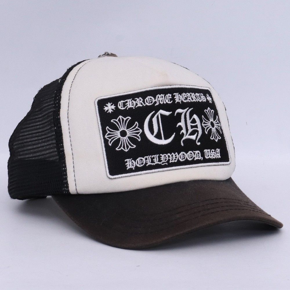 CHROME HEARTS CH トラッカーキャップ ブラック ホワイト CHROME HEARTS CH トラッカーキャップ USA ブラック ホワイト 【公式通販】