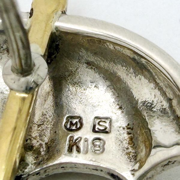MIKIMOTO ブローチ SILVER K18 傘モチーフ 淡水真珠 パール 5.5mm
