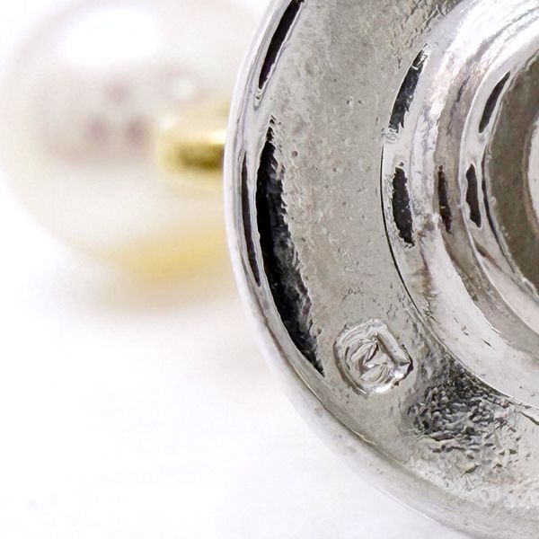 MIKIMOTO ブローチ SILVER K18 傘モチーフ 淡水真珠 パール 5.5mm