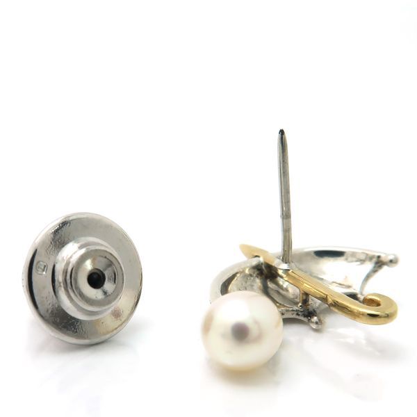 MIKIMOTO ブローチ SILVER K18 傘モチーフ 淡水真珠 パール 5.5mm