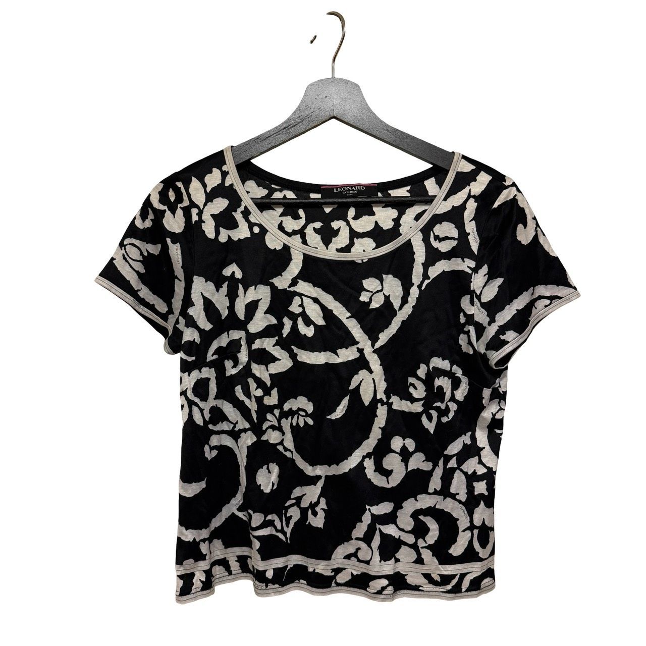 レオナール LEONARD レディース Tシャツ カットソー 花柄 総柄 綿