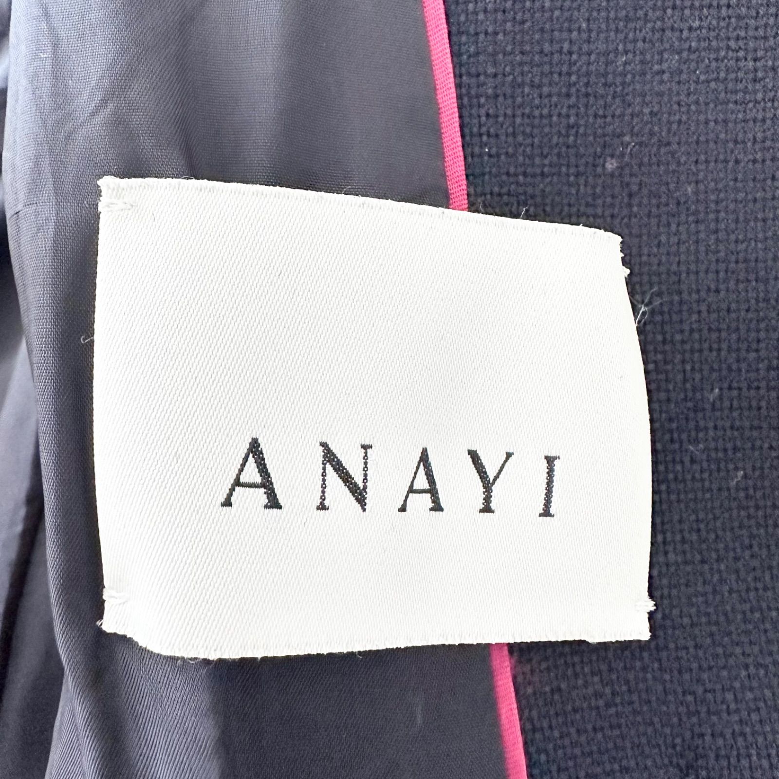 アナイ ANAYI ダブルブレスト ジャケット ネイビー 金ボタン 紺ブレ