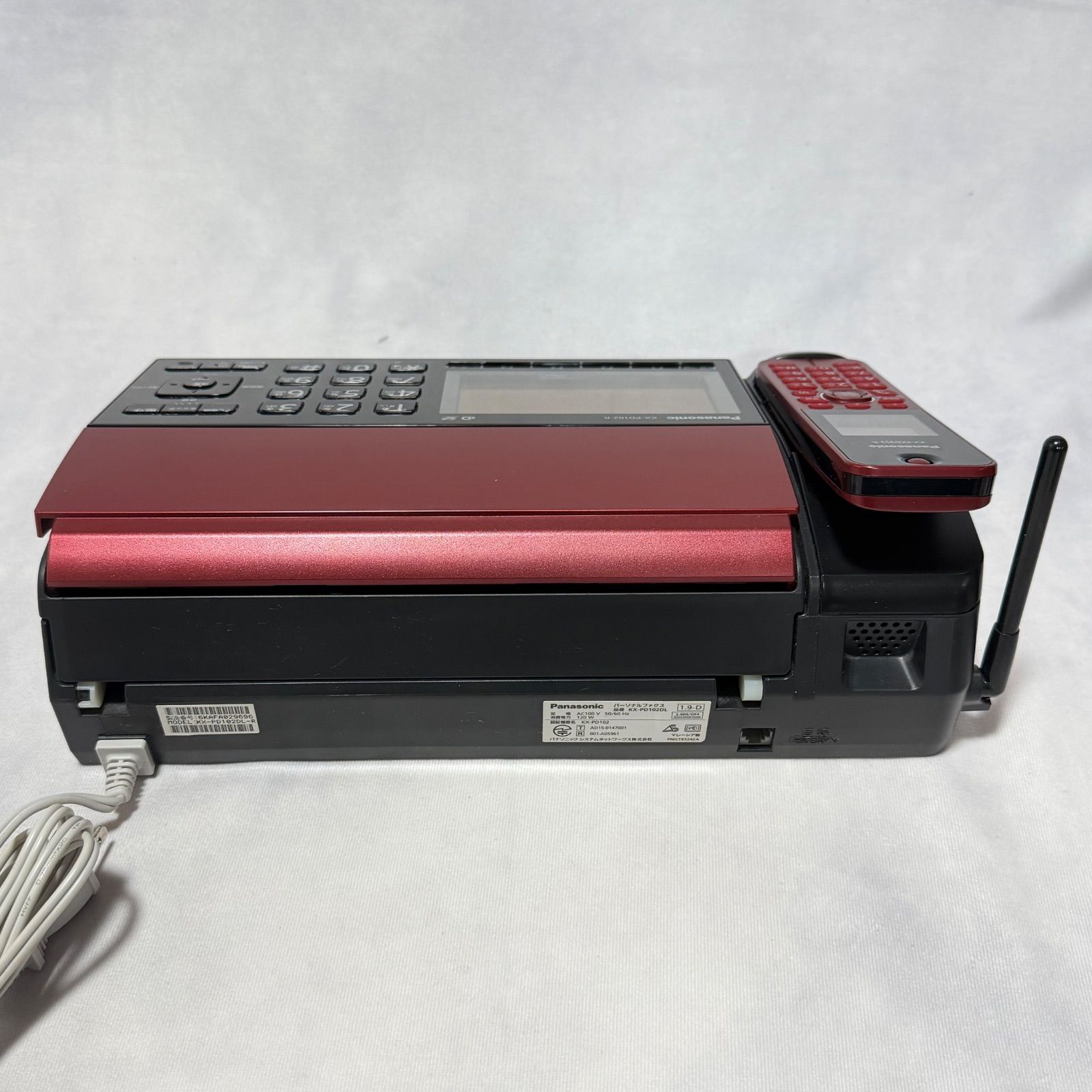 中古☆Panasonic KX-PD102DL おたっくす FAX 子機付 コピー可 動作品 