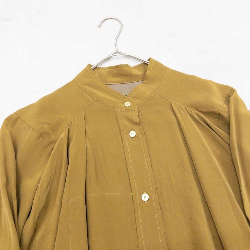 ◎PHOTOCOPIEU フォトコピュー シルク100% 長袖シャツ ブラウス ノー 