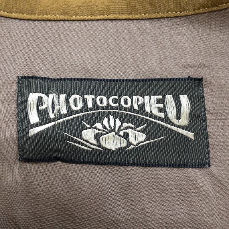 ◎PHOTOCOPIEU フォトコピュー シルク100% 長袖シャツ ブラウス ノー 