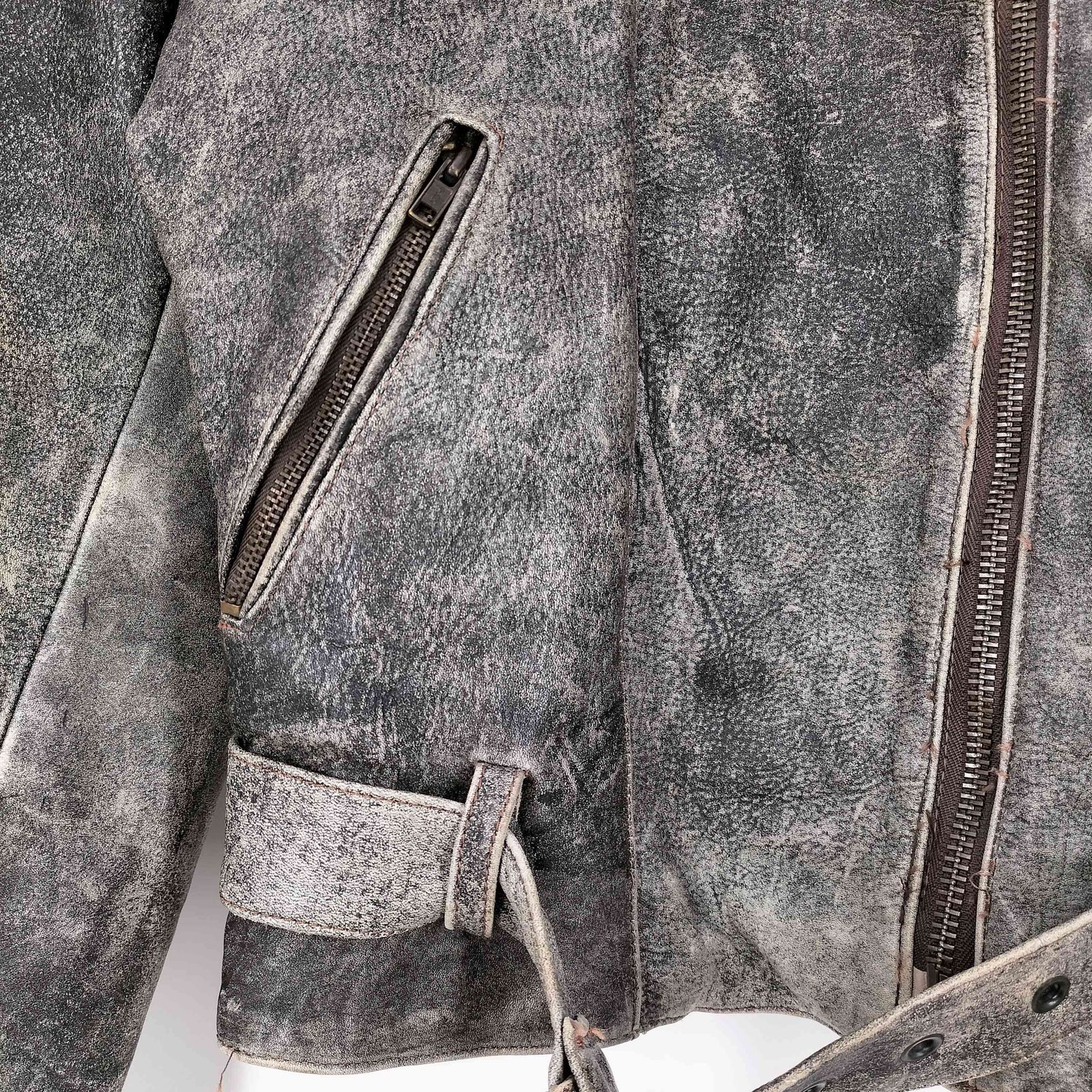 ユーズドフルギ USED古着 ECHT LEDER orex 裏地キルティング レザー 