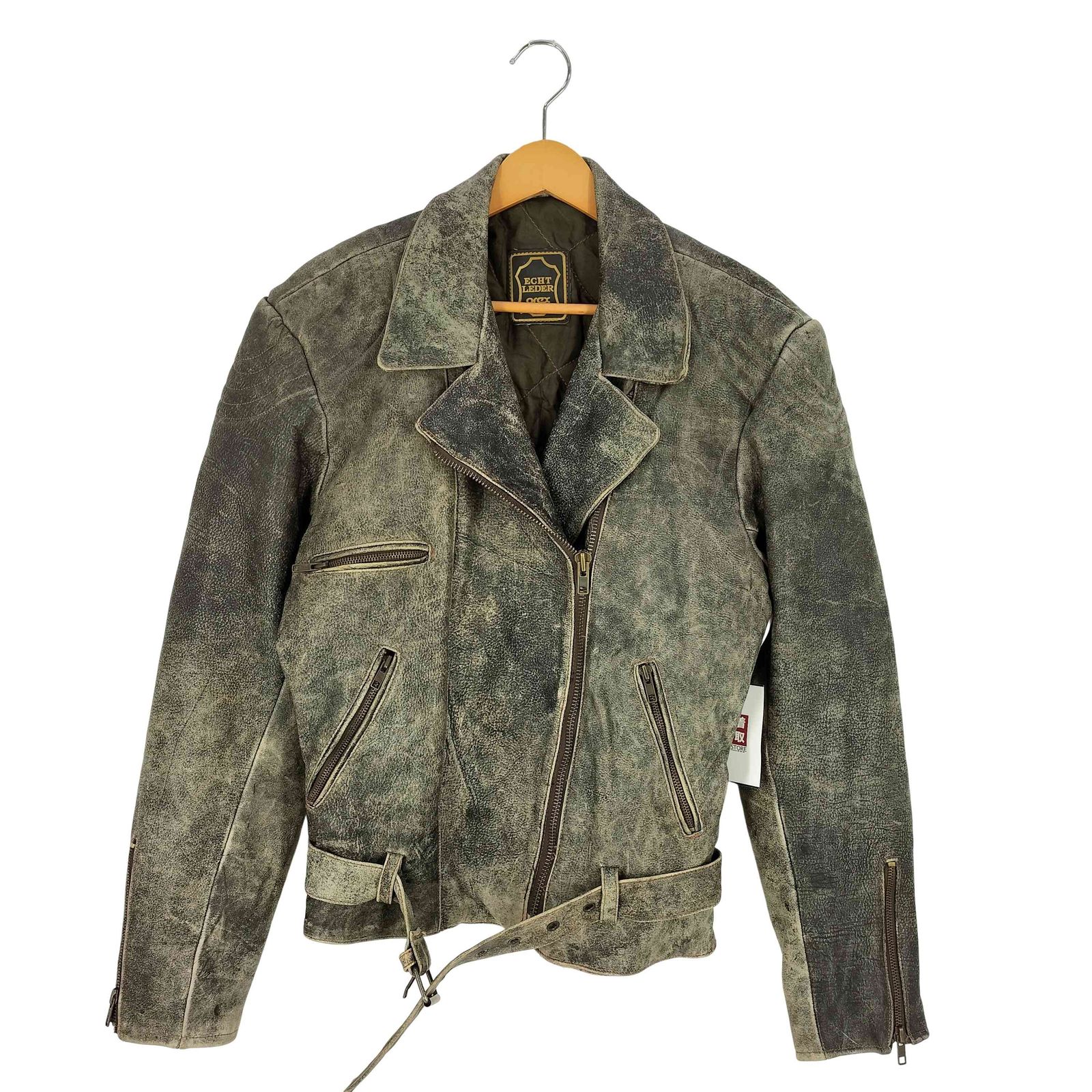 ユーズドフルギ USED古着 ECHT LEDER orex 裏地キルティング レザー 