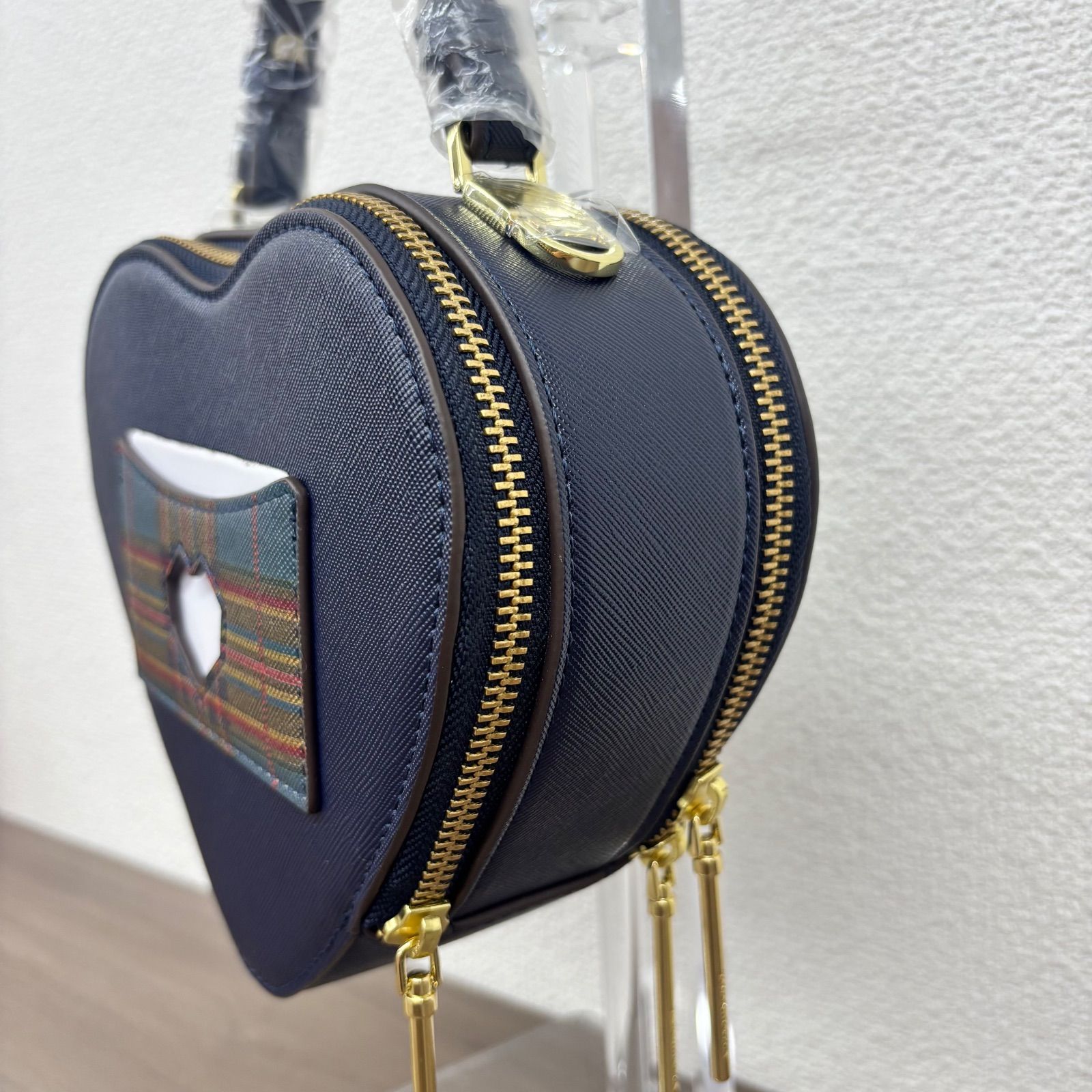 s】新品 タグ付き SAMANTHAVEGA（サマンサベガ） チェック柄ハート 