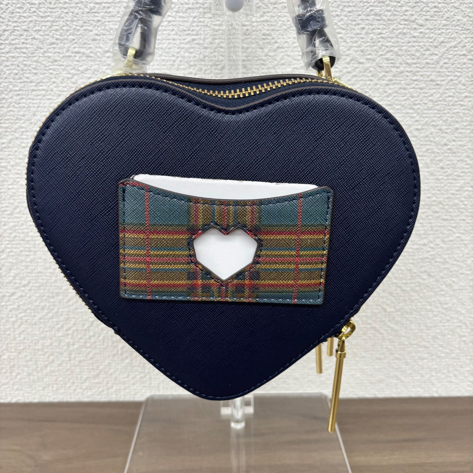 s】新品 タグ付き SAMANTHAVEGA（サマンサベガ） チェック柄ハート 