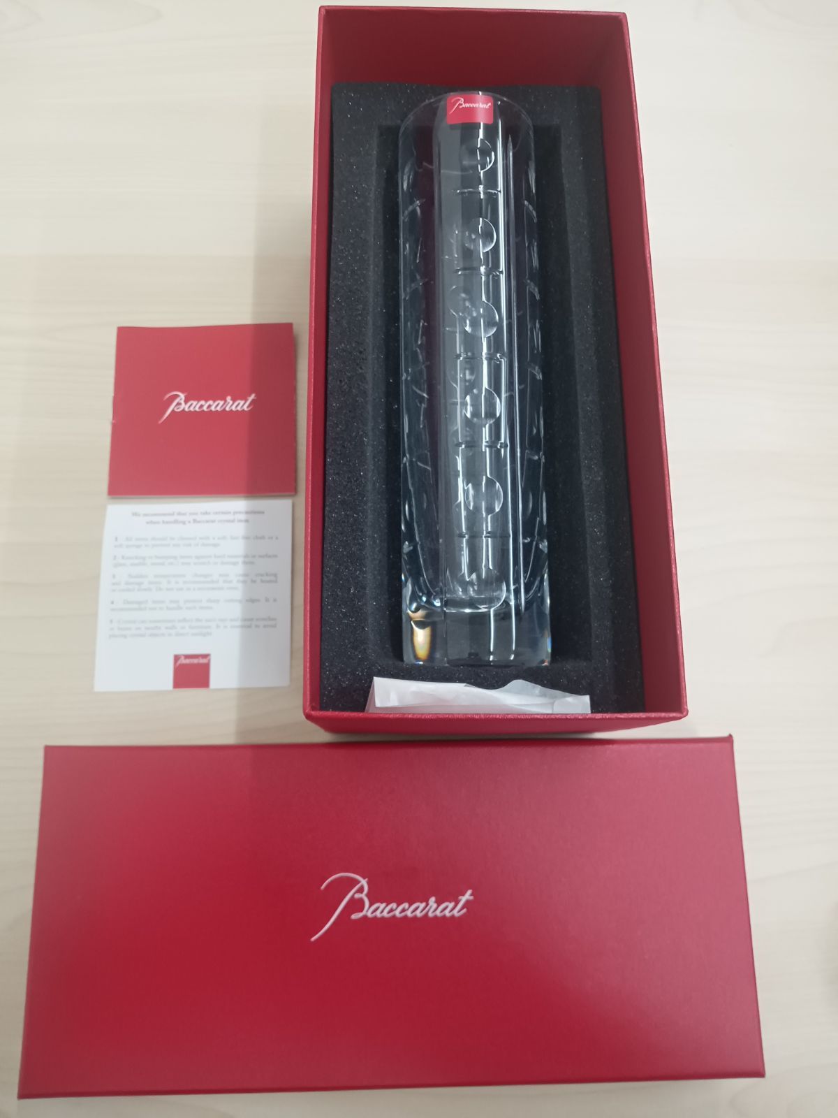 Baccarat バカラ エキノックス 花瓶 一輪挿し 美品 Baccarat バカラ