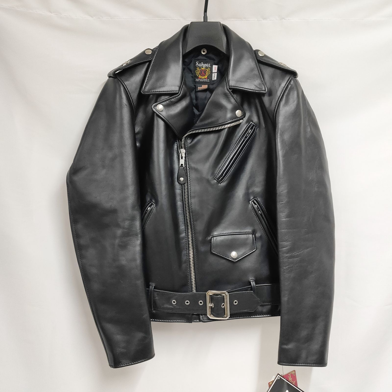 新品 未使用 ショット ワンスター トール ライダース レザージャケット