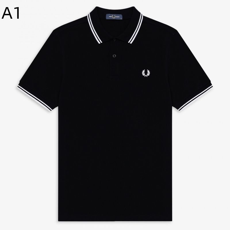 新品未使用】FRED PERRY フレッドペリー ポロシャツ 半袖 刺繍ロゴ 
