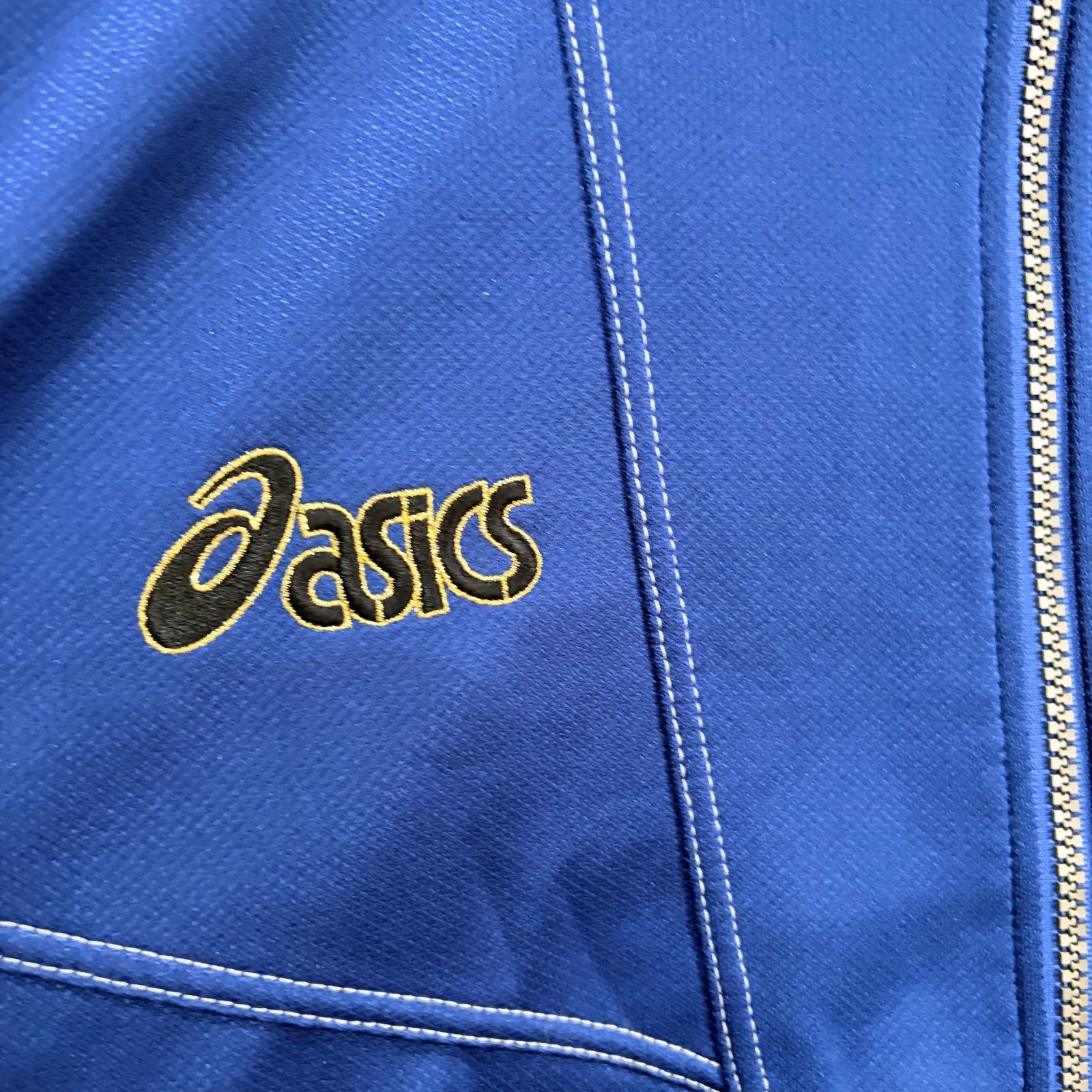 90年代 日本製 ASICS アシックス トラックジャケット ブルー World