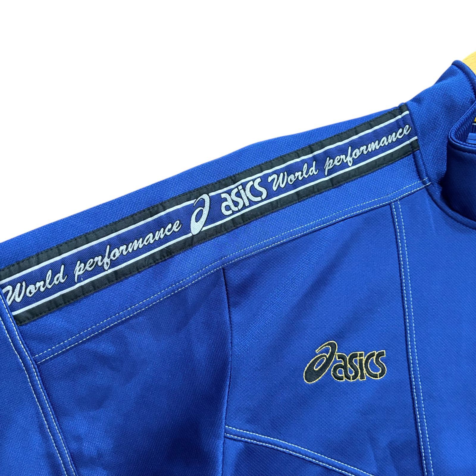 90年代 日本製 ASICS アシックス トラックジャケット ブルー World