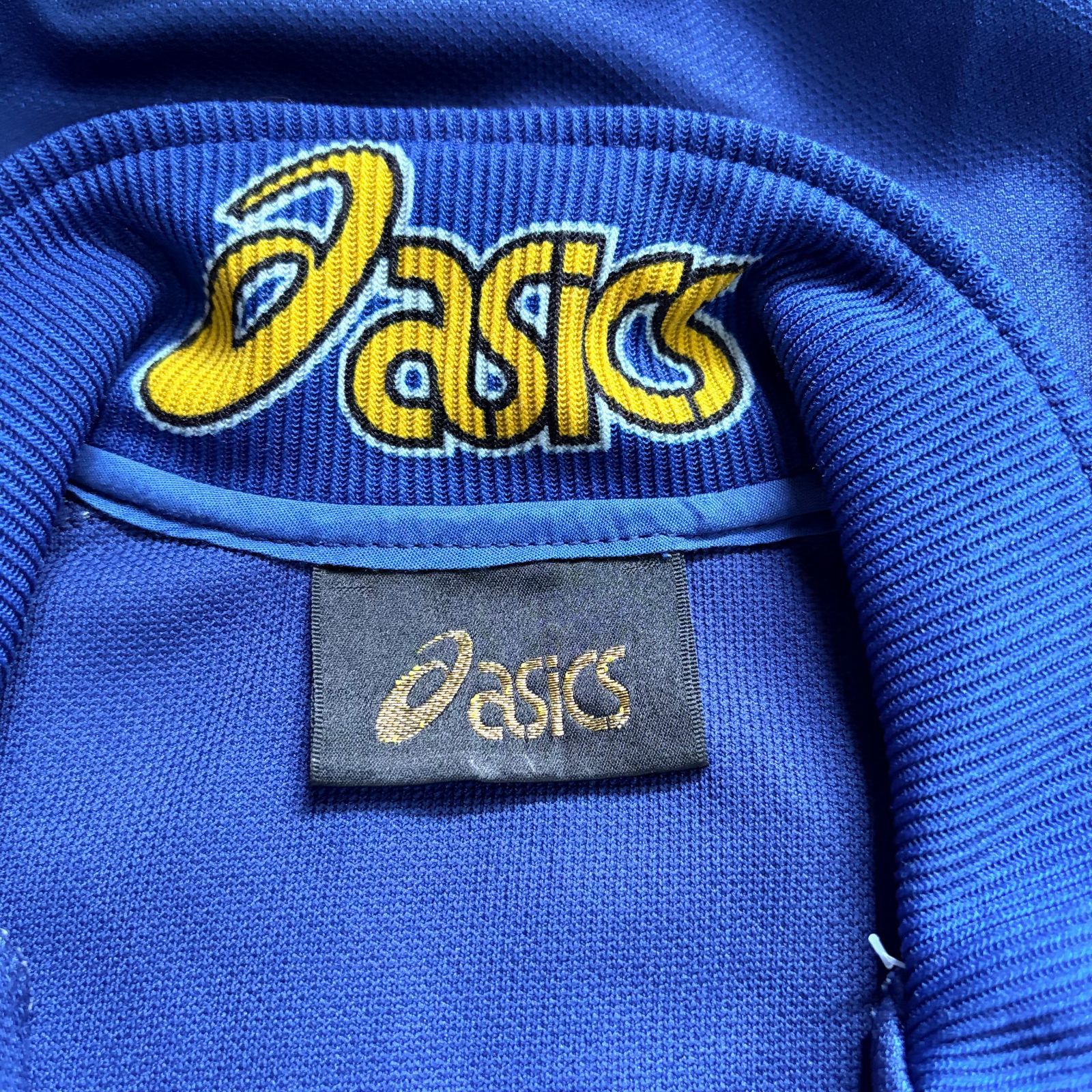 90年代 日本製 ASICS アシックス トラックジャケット ブルー World 