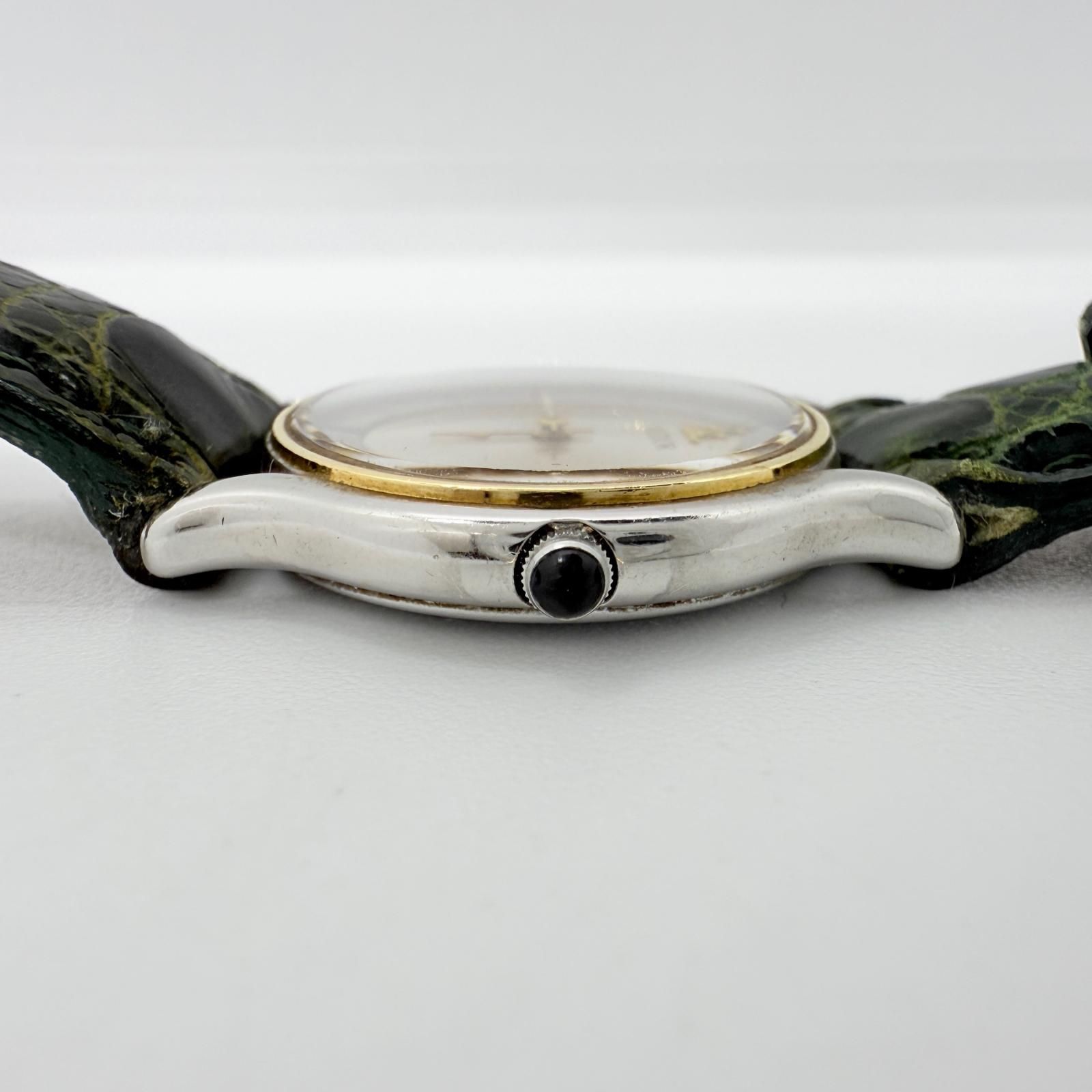 SEIKO セイコー クレドール 5A70-0610 シルバー QZ レディース 18KT 