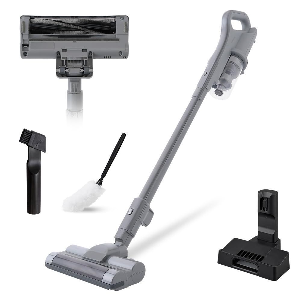新品未使用】【未開梱】充電式サイクロンスティッククリーナー グレー 