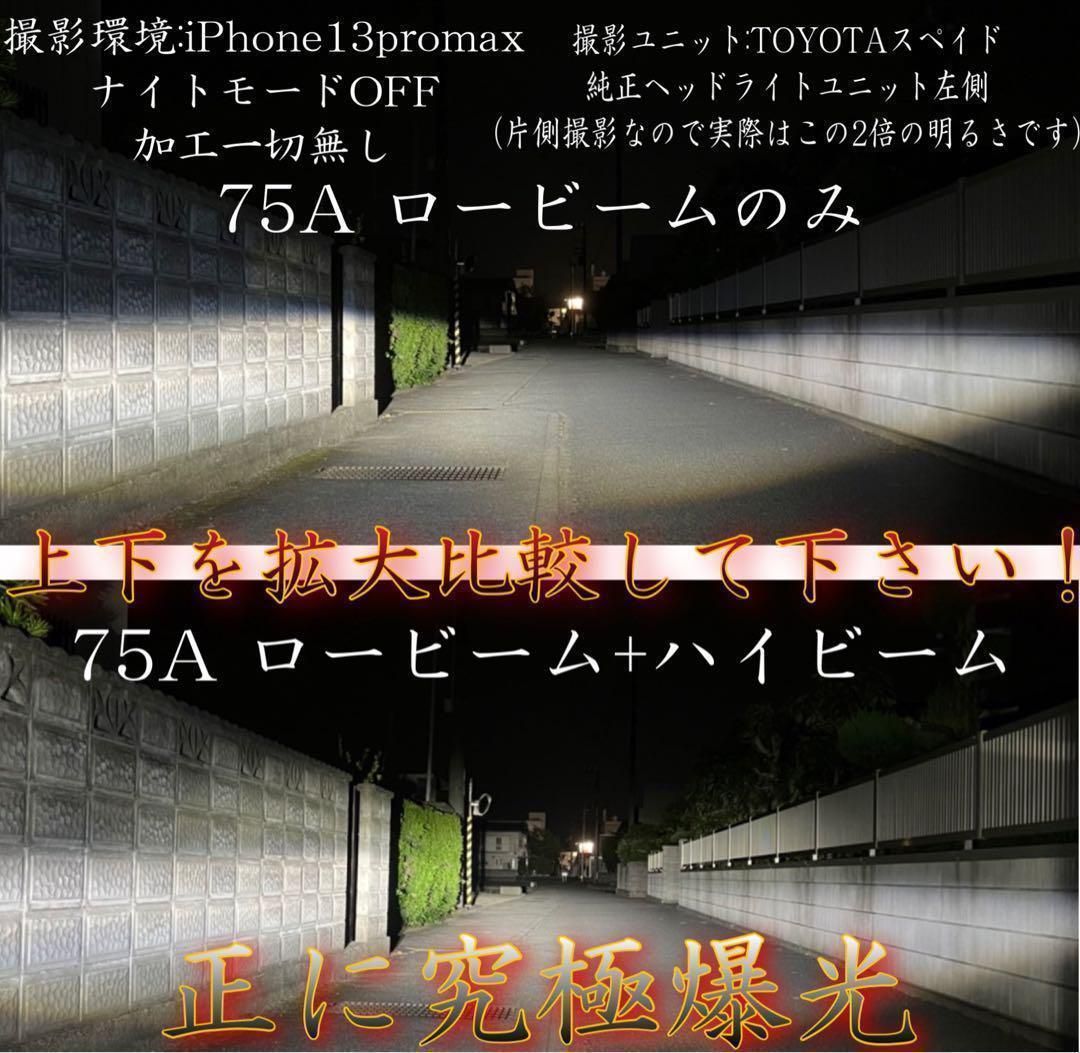 H1 LED バルブ 75A 実測150w 6000K 30000lm 究極爆光 ヘッドライト 