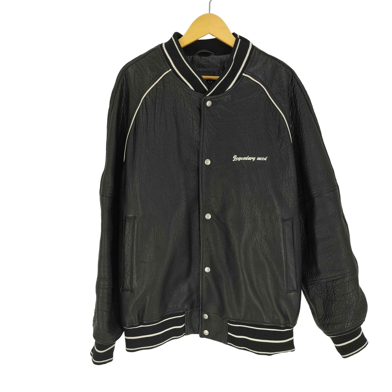 ザラ ZARA バッファローレザー 本革 牛革 レザージャケット スタジャン 