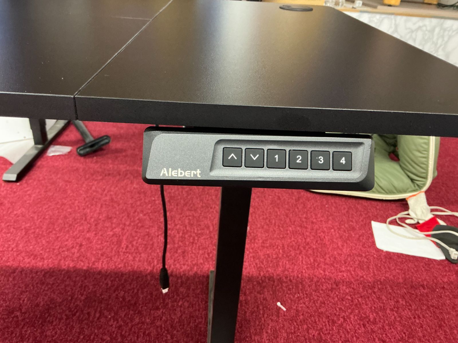 引取限定 美品 電動昇降デスク 新品 120cm ワンタッチ昇降 