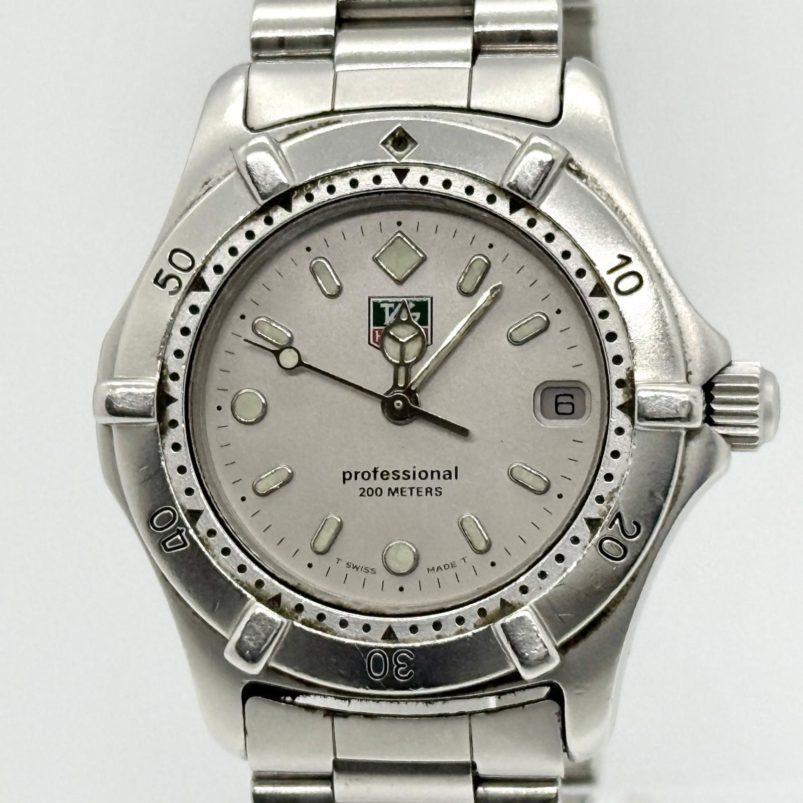 ✨TAGHEUER✨タグホイヤー✨デイト✨クォーツ✨グレー文字盤✨腕時計