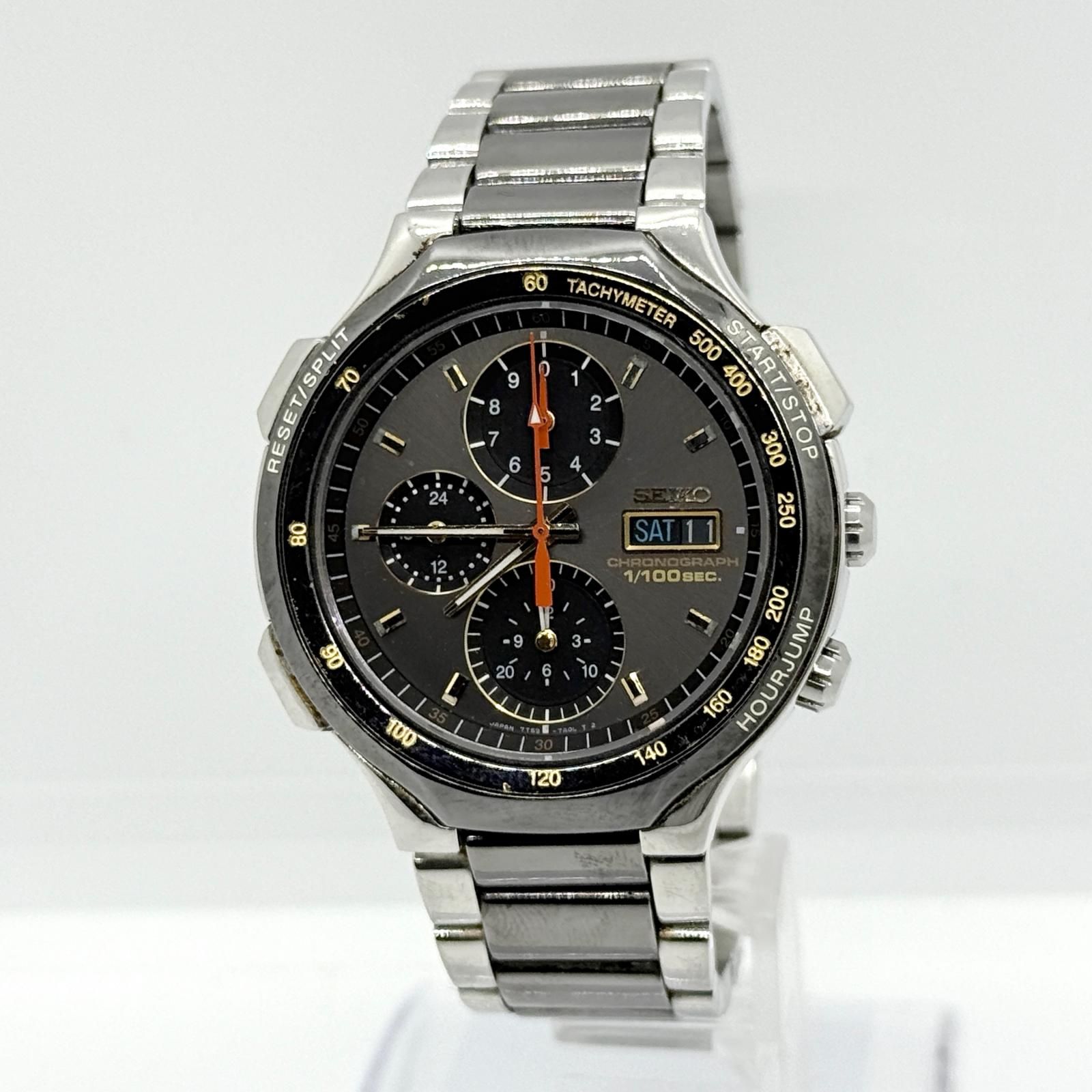 SEIKO セイコー スピードマスター 7T59-7A00 ブラック QZ メンズ 