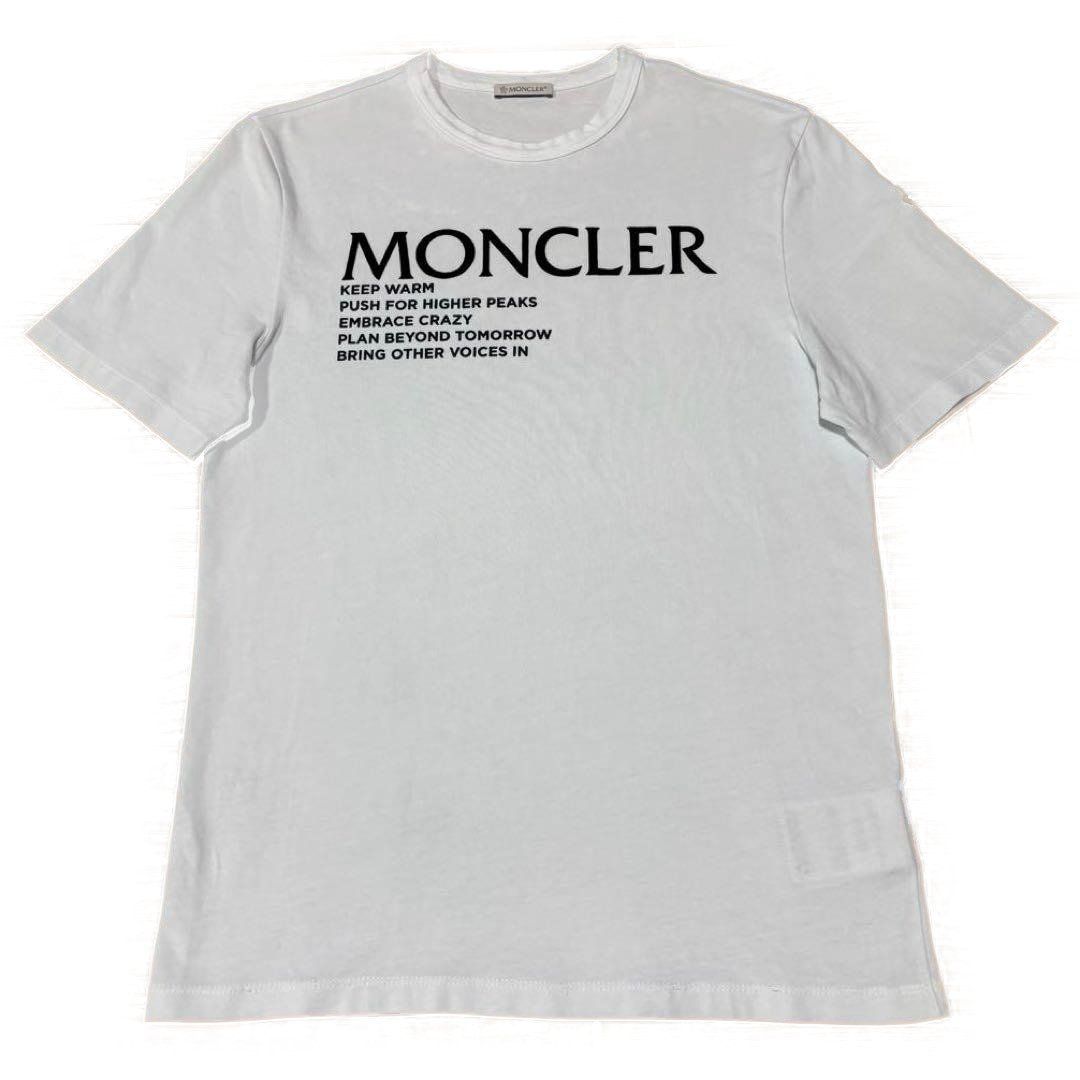 モンクレール 文字ロゴ ワッペン Tシャツ ホワイト XS 5S180 - メルカリ