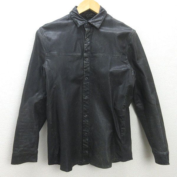 Theory / Theory Goat Leather Shirt Jacket [36] Black / MENS □ 20