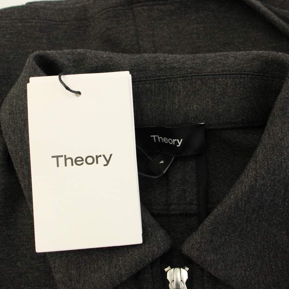 セオリー Theory 25AW DOUBLE KN LT N KNIT SHORT ZIP ジップアップ