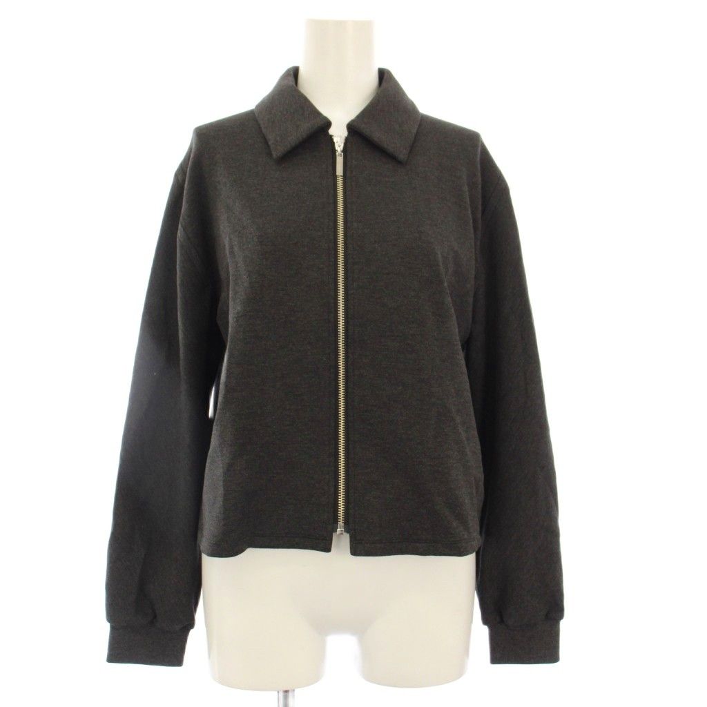 セオリー Theory 25AW DOUBLE KN LT N KNIT SHORT ZIP ジップアップ