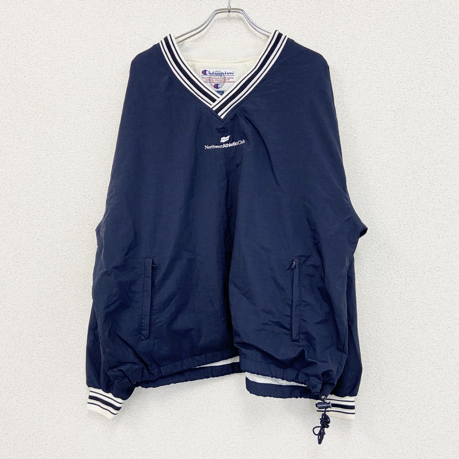 Champion ネイビー ジャケット X-LARGE Champion ナイロンジャケット X 