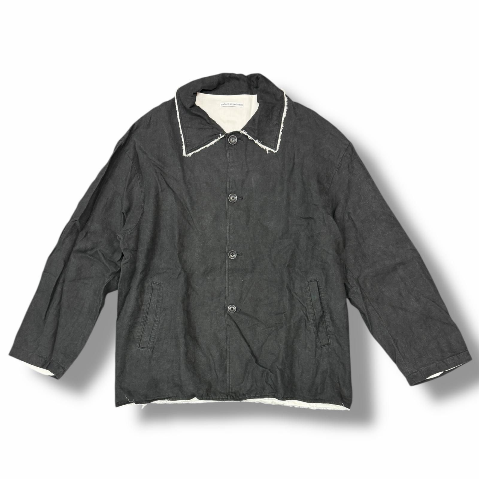 uniform experiment 25AW BRUSHED LINEN CUT-OFF JACKET リネンカット 