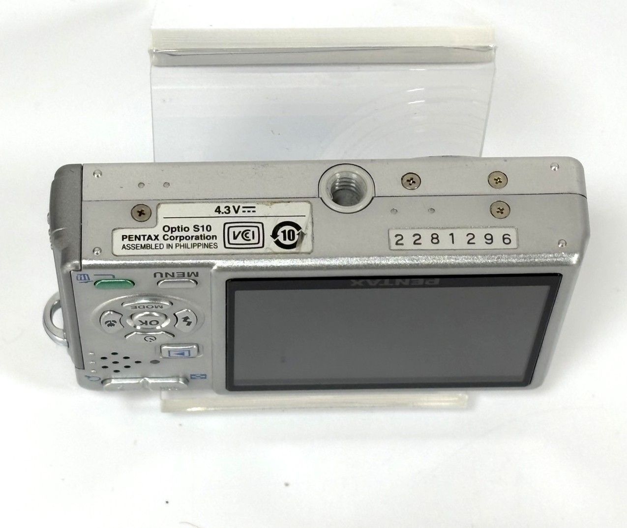 動作確認済】PENTAX Optio S10 ブルー×シルバー 希少ツートンカラー