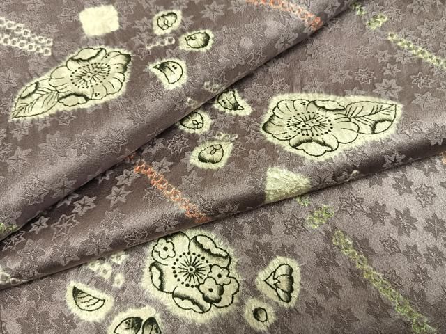 平和屋着物○上質な小紋 絞り 辻が花 正絹 逸品 AABG4776fy 平和屋着物○上質な小紋 絞り 辻が花 正絹 逸品 AABG4776fy