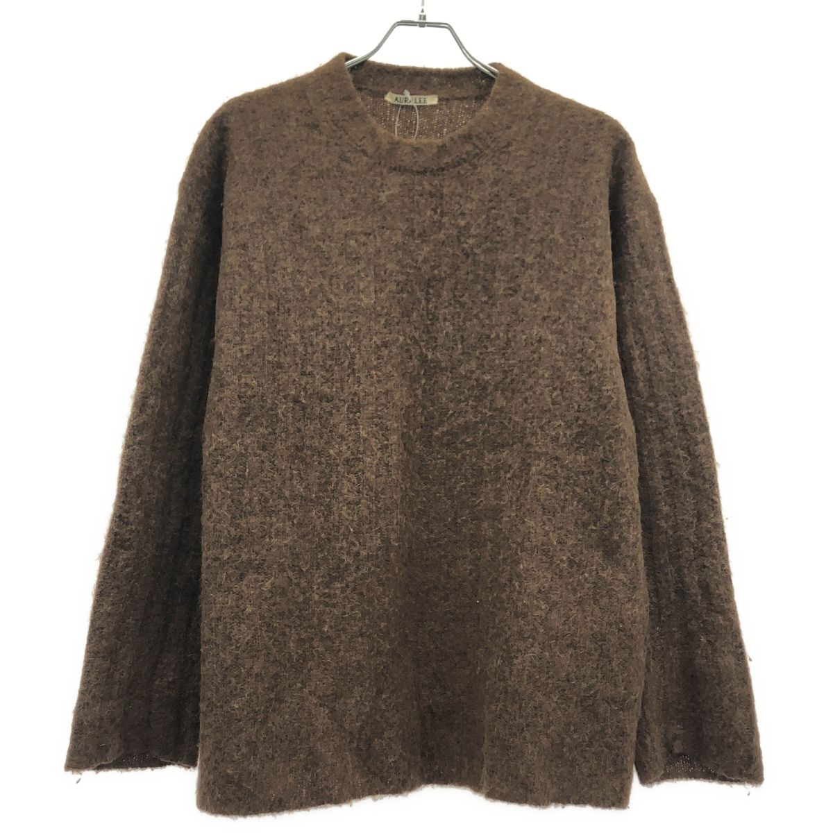 AURALEE オーラリー 21AW BABY ALPACA WOOL WIDE RIB KNIT P/O ニット 
