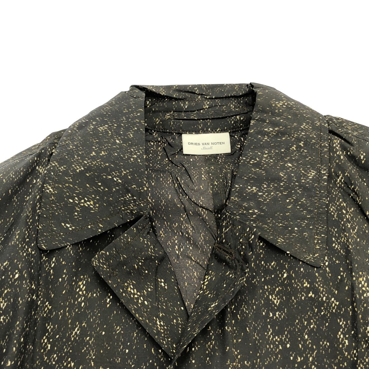 DRIES VAN NOTEN ドリスヴァンノッテン ナイロンコート ブラック S 