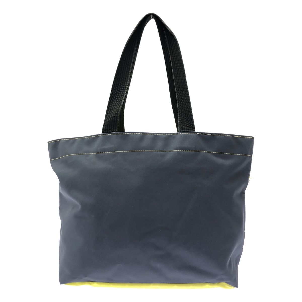 Herve Chapelier エルベシャプリエ トートバッグ グレー イエロー 
